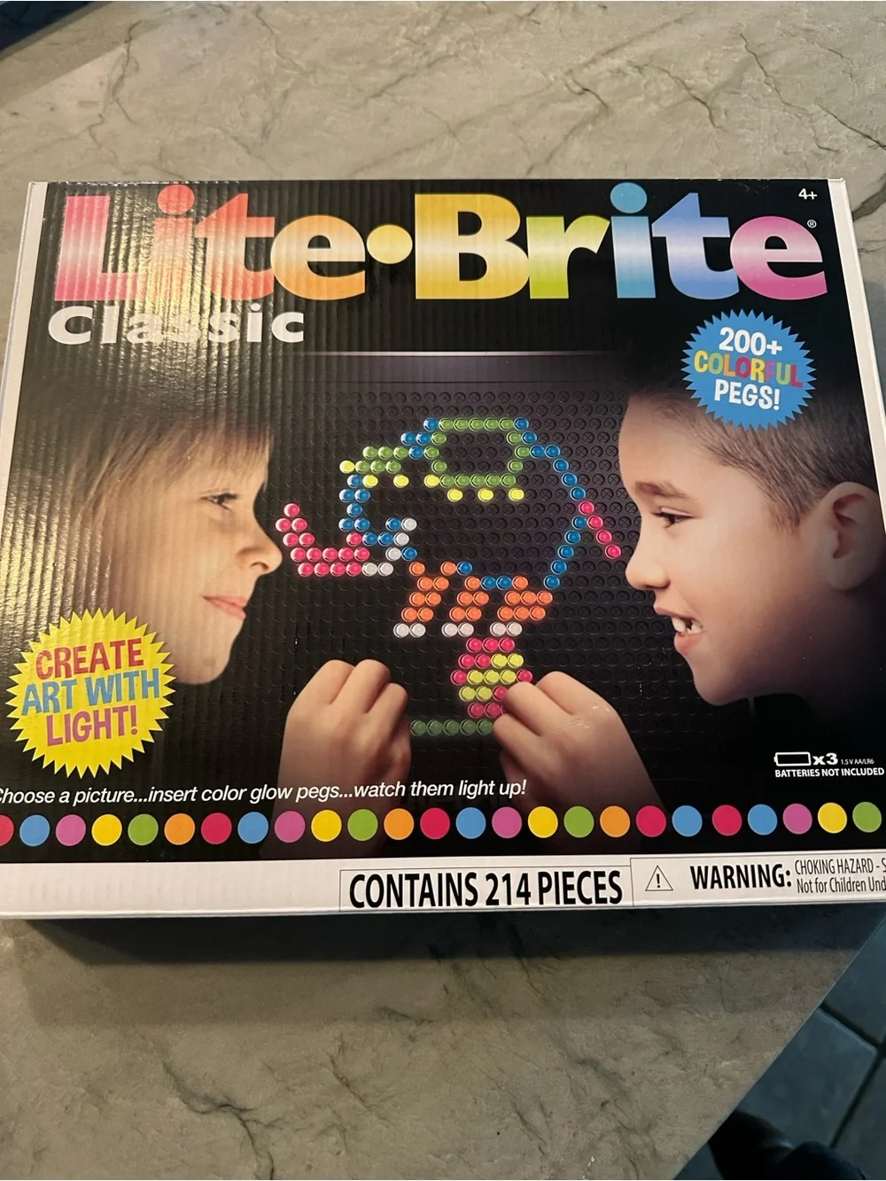 Classic Light-Up Peg Art Set - Multicolor Pegs
